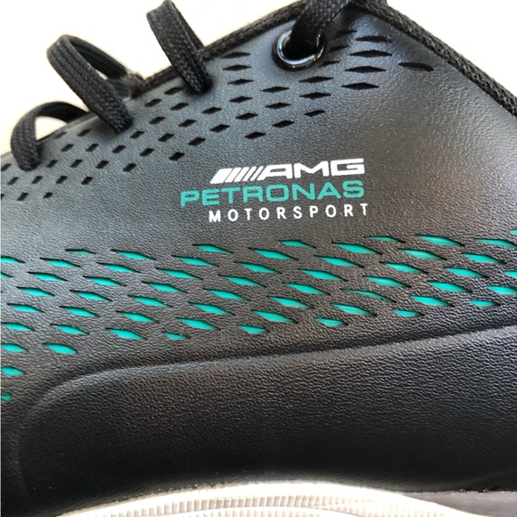 Puma Mercedes AMG Petronas Drift Cat 5 Ultra II Black White Green Size 11.5 US - Picture 4 of 16